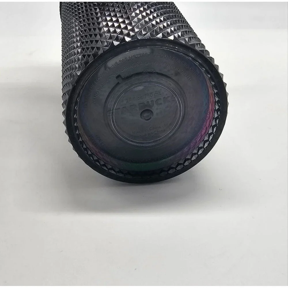 Starbucks Halloween Tumbler Colorful Black Irisdescent Studded Cup